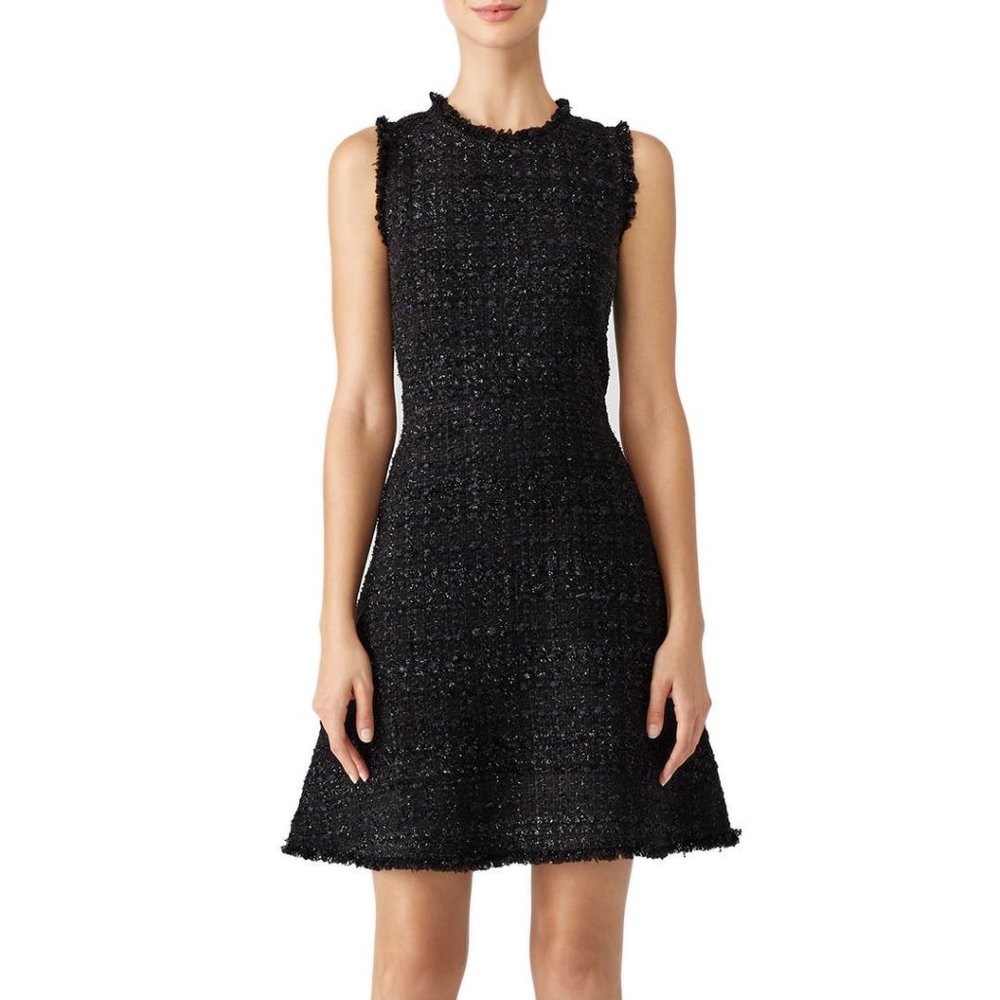 Kate Spade Black Shimmer Tweed Dress